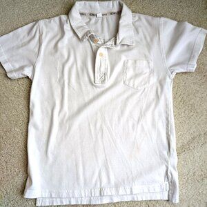 Kiwi Saint Tropez Boys White Polo Shirt Size 8 – St Barth Caribbean Graphic, 100